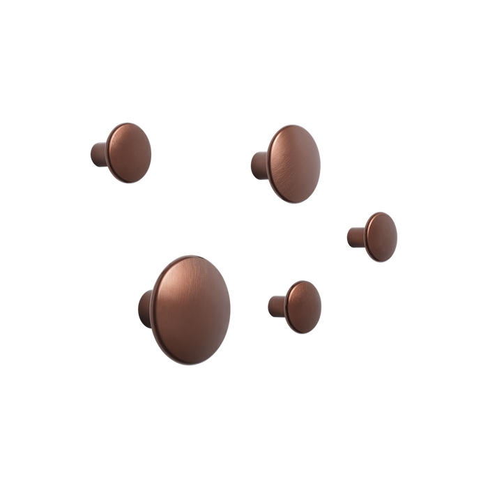 The Dots Metal Coat Rack, Pack of 5