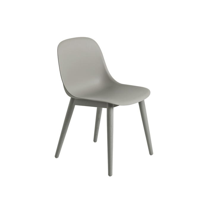 Silla Fiber con Base Roble