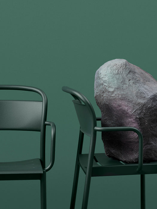 Linear Steel Chair with arms de Muuto