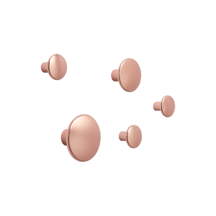 The Dots Metal Coat Rack, Pack of 5