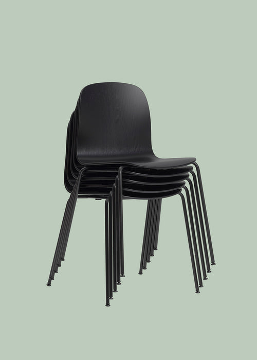 Silla Visu con base metálica