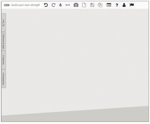 Low shelf Zet Storing System String Furniture