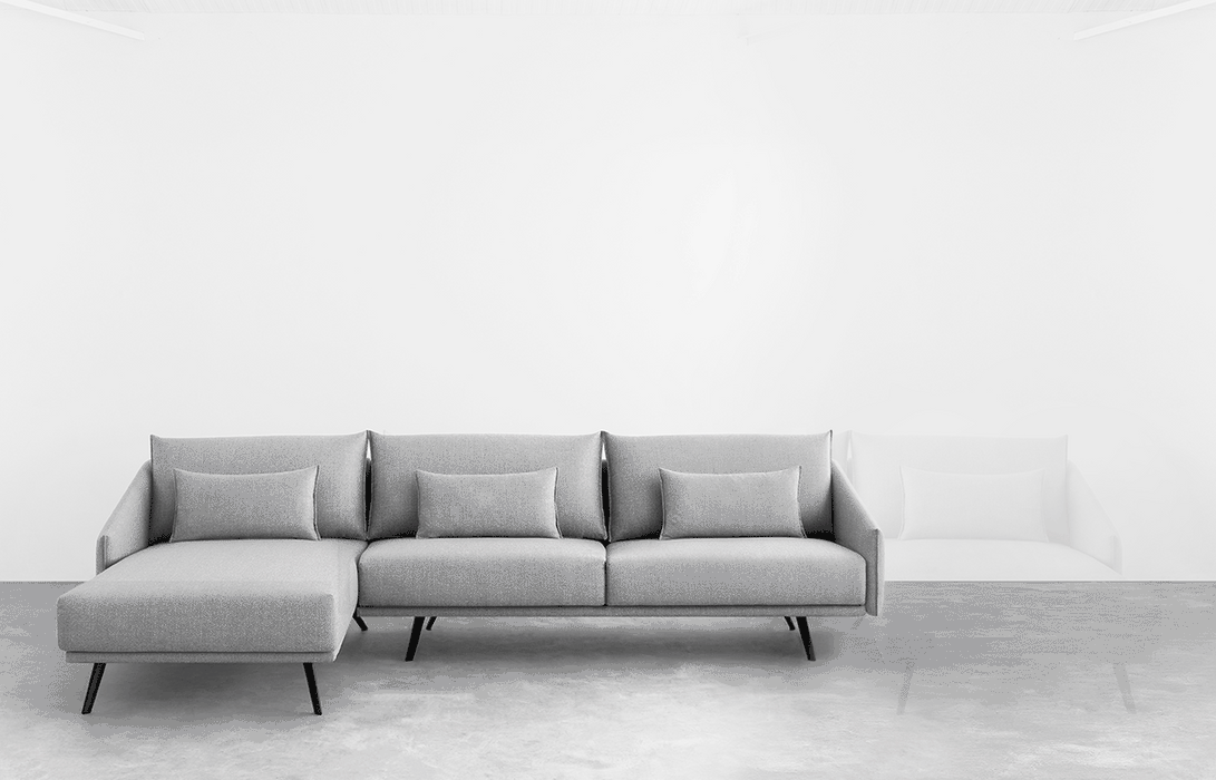 Couture Sofa with Chaise Longue