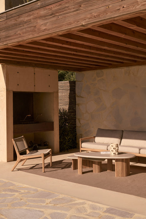 Mesa de Centro Boomerang Outdoor de Ethnicraft